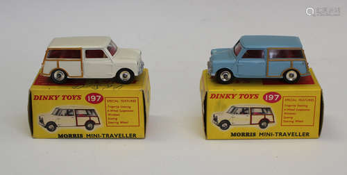 A Dinky Toys No. 197 Morris Mini-Traveller, finished in crea...