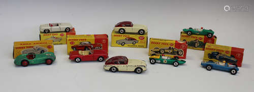 Eight Dinky Toys sports and racing cars, comprising a No. 24...