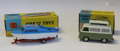 A Corgi Toys No. 420 Ford Thames Airborne caravan and a No. ...