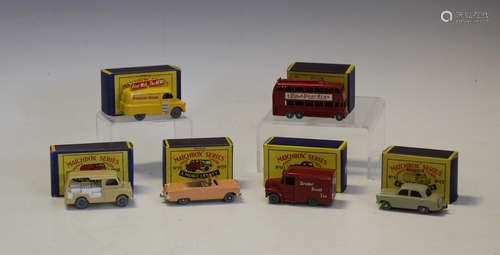 Sixteen Matchbox Moko 1-75 vehicles, comprising a No. 22a Va...