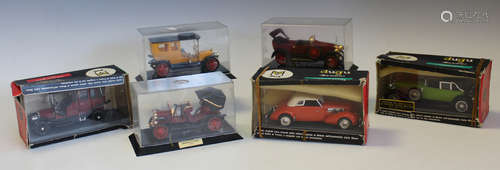 A collection of twenty-five vintage and classic model cars, ...