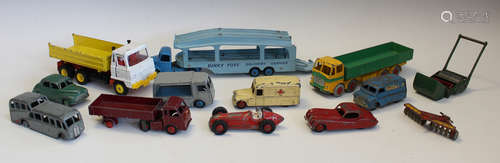 A collection of Dinky Toys and Supertoys cars and commercial...