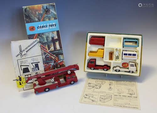 A Corgi Toys Gift Set No. 24 Constructor Set and a No. 1127 ...