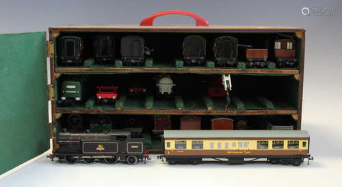 A collection of Hornby Dublo three-rail items, including a C...