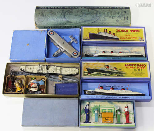 A small collection of pre-war Dinky Toys models, comprising ...