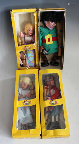 Six Pelham Puppets, comprising SL4 Cinderella, SL5 Prince Ch...