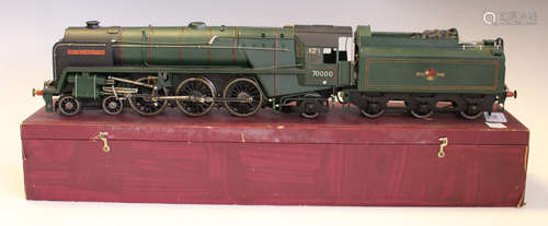 A gauge O electric kit/scratch-built 4-6-2 Merchant class lo...