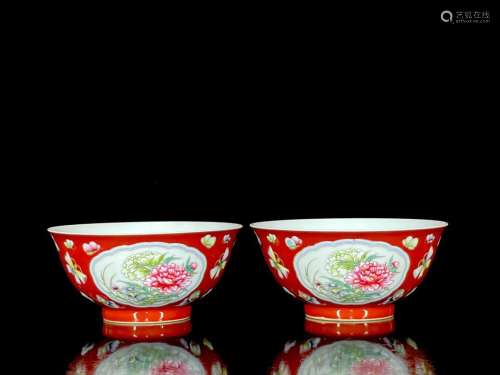 Qing Yongzheng enamel flower bowl