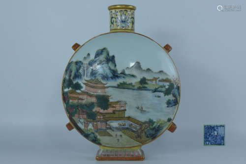 Qing enamel pot