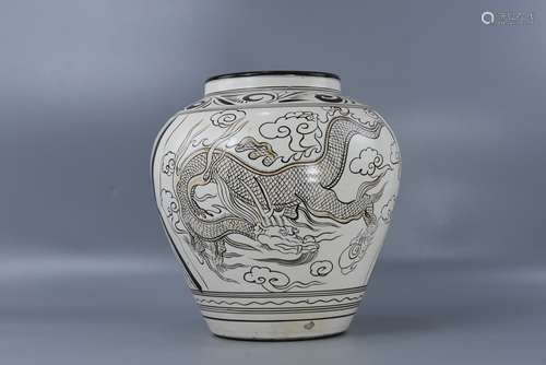 Ci Zhou kiln can of Song Dynasty