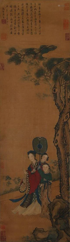 A Chinese Scroll Painting By Tang Yin