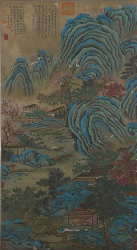 A Chinese Scroll Painting By Tang Yin