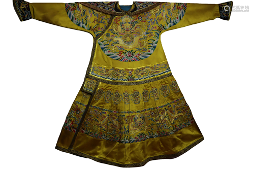 An Imperial Dragon Robe Qing Dynasty