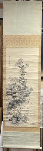 A Chinese Watercolor Painting Scroll- Guan Shanyue