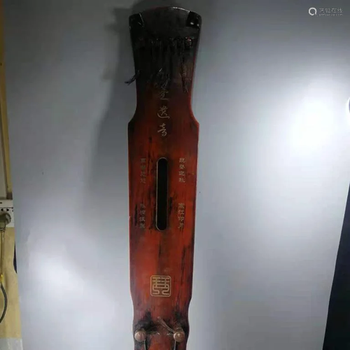 An Antique Chinese Guzheng Instrument