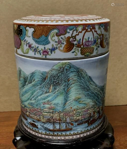 Chinese Porcelain Jar W/ Lid