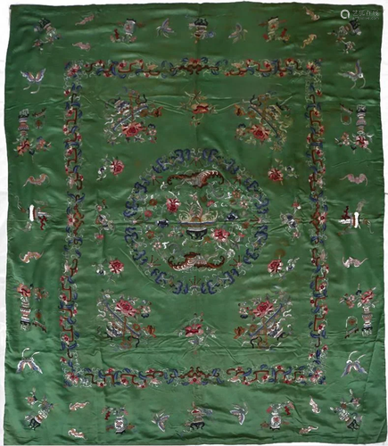 An Embroidered Hanging Panel