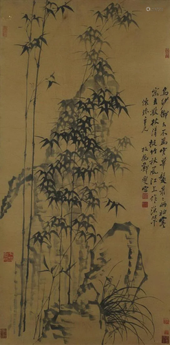 A Chinese Scroll Painting By Zheng Banqiao