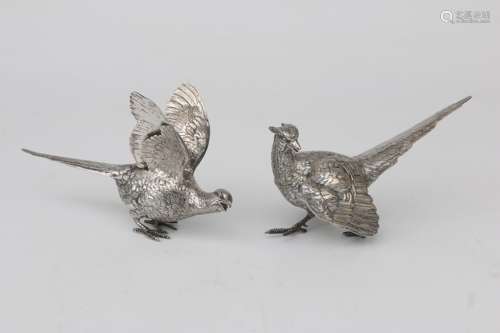 A pair of Dutch silver pheasants. 1973.