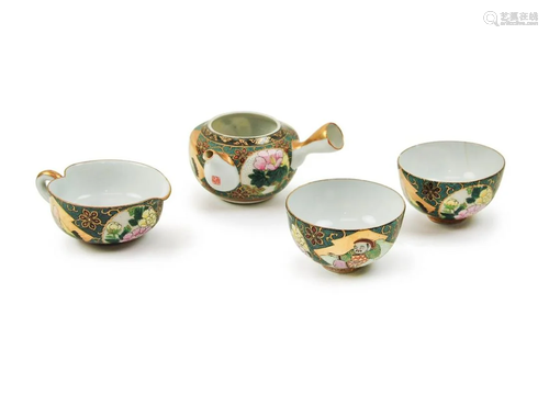 JAPANESE SATSUMA TEA SET