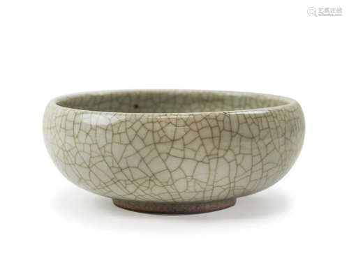 GE TYPE CRACKLE GLAZED BOWL