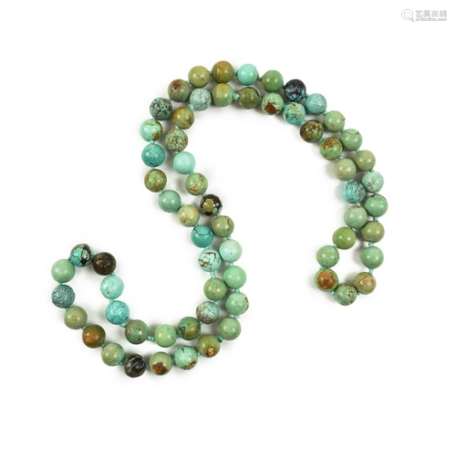 TURQUOISE BEADS NECKLACE