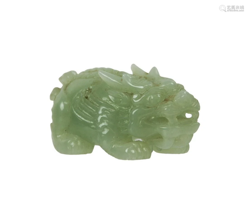 CARVED JADE DRAGON TOGGLE