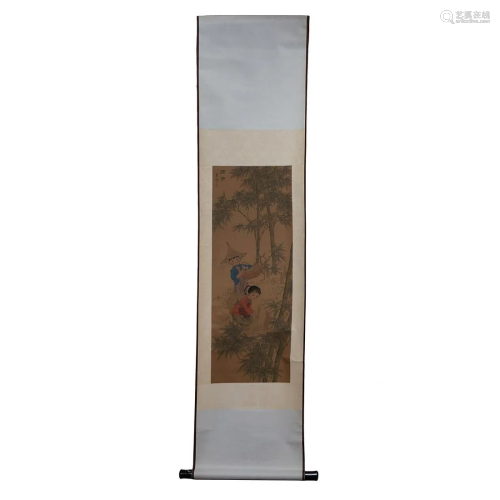 TWO CHINESE PAINTING SCROLLS