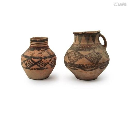 PAIR OF CHINESE NEOLITHIC JARS