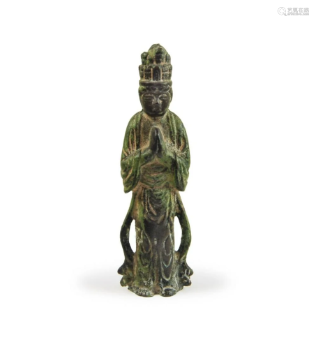 BRONZE FIGURE OF DEITY