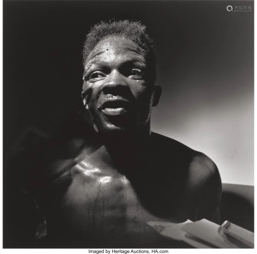 Larry Fink (American, 1941) Boxer, 1991 Gelatin