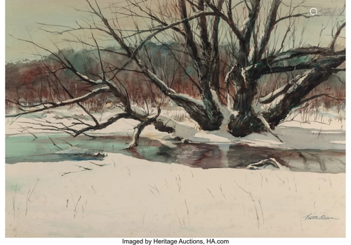 Victor Olson (American, 1924-2007) Winter Boughs