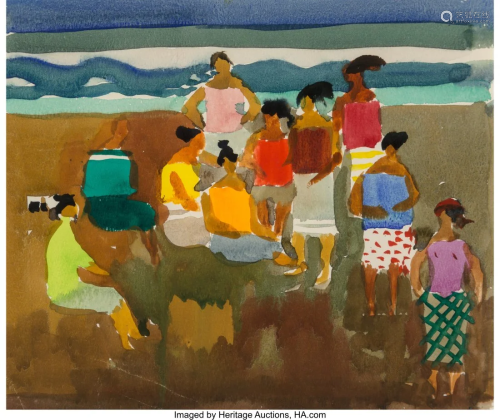 Millard Sheets (American, 1907-1989) Hawaiian Be