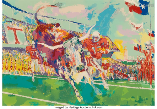 LeRoy Neiman (American, 1921-2012) Texas Longhor