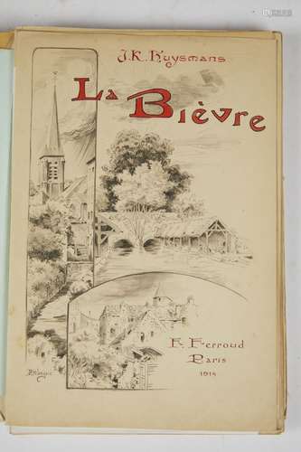 HUYSMANS (Joris-Karl). La Bièvre. Paris, Librairie des amate...