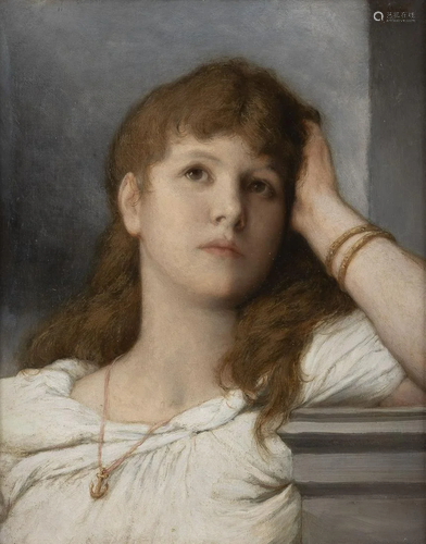 GABRIEL CORNELIUS VON MAX, JUNGE FRAU IN KONTEMPLATI…