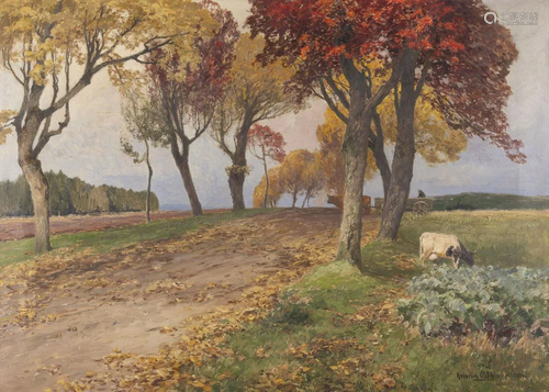 HEINRICH BoeHMER, HERBSTLICHE WEIDELANDSCHAFT