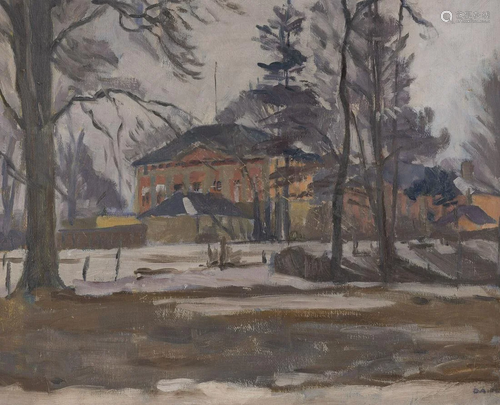 DAHL, HERRENHAUS IN WINTERLANDSCHAFT