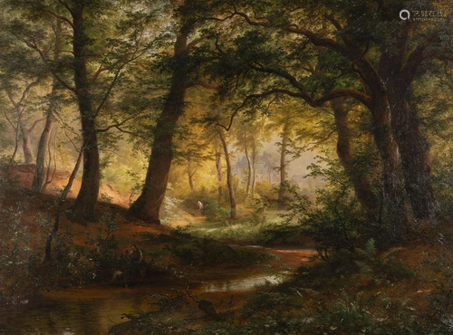 WILHELM KLEIN, ROMANTISCHE WALDLANDSCHAFT