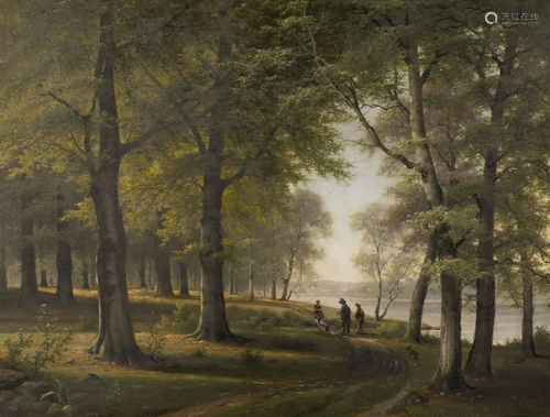 JACOBUS JOHANNES VAN POORTEN, WALDLANDSCHAFT MIT