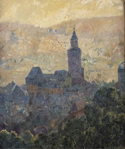 ERNST TOEPFER, BLICK AUF IDSTEIN IM TAUNUS