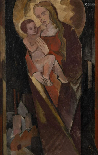 HEINRICH DIECKMANN, MADONNA ueBER DER STADT (1924)