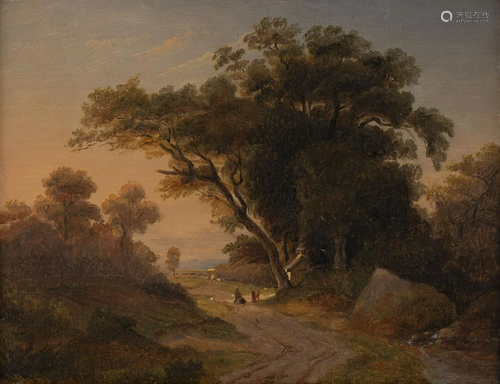 JOHANN WILHELM SCHIRMER, ABEND ueBER WALDLANDSCHAFT