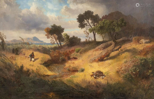 ANDREAS ACHENBACH, WILDSCHWEINJAGD IN STueRMISCHER