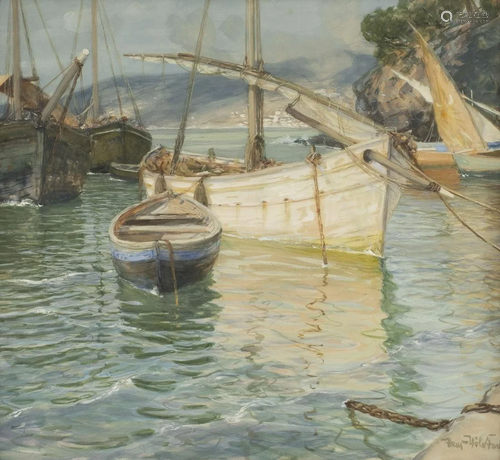 HANS VoeLCKER, BOOTE AN DER MITTELMEERKueSTE