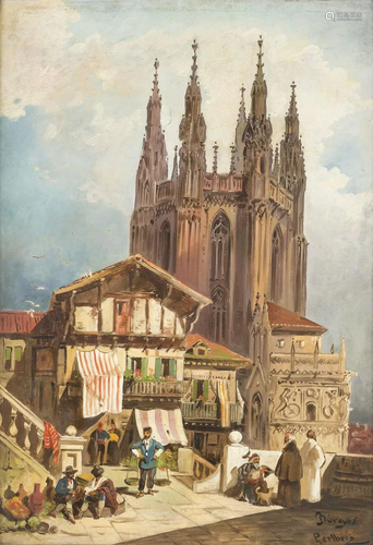 FRIEDRICH PERLBERG, VOR DER KATHEDRALE VON BURGOS