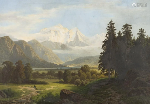 THEODOR WILHELM NOCKEN, ALPENLANDSCHAFT