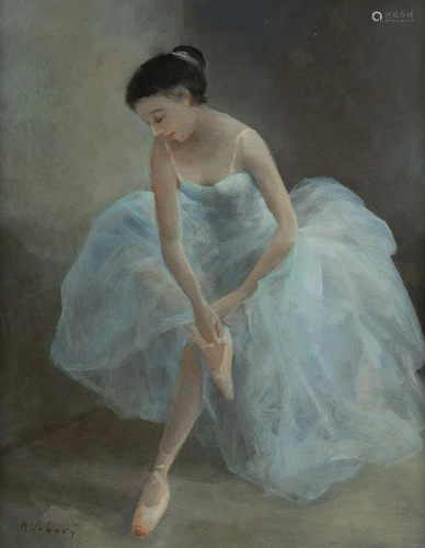 MIROSLAVA VRBOVA-STEFKOVA, BALLERINA MIT BLAUEM …