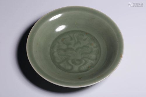 Ming Dynasty - 'Longquan' Celadon-Glazed 'Floral'