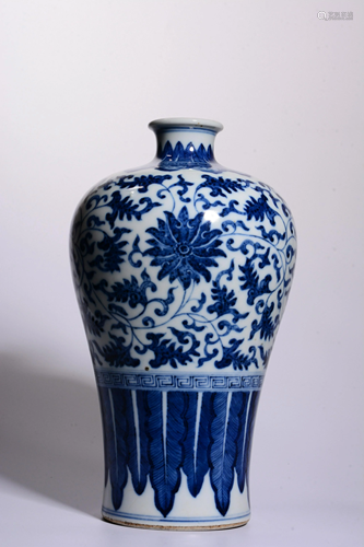 Qing Dynasty - 'Kangxi Period Made Mark' Blue White